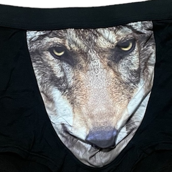Men's Sexy Funny 3D Wolf Print Boxer Briefs Underwear Shorts Trunks - Picture 2 of 6